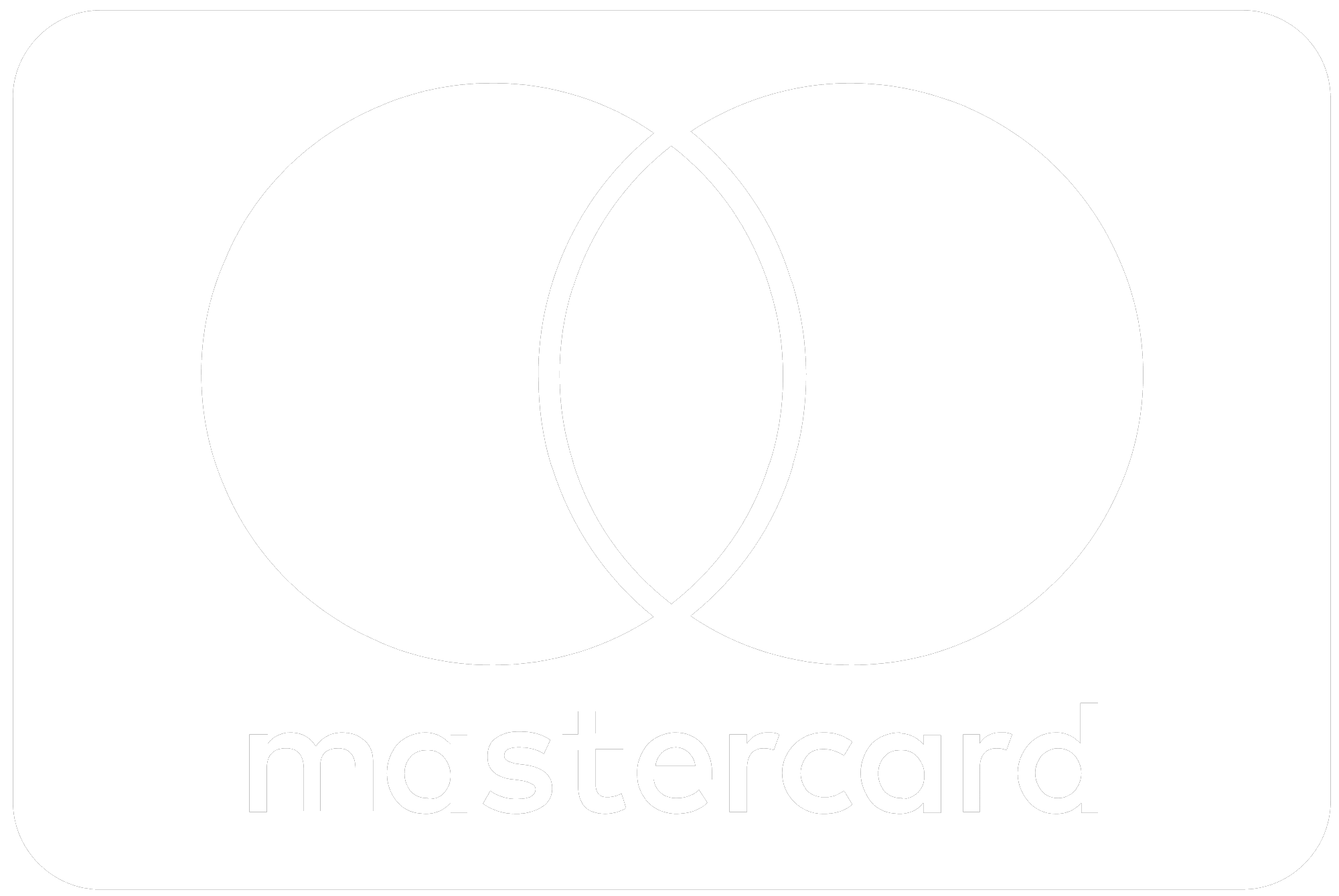 Mastercard logo white